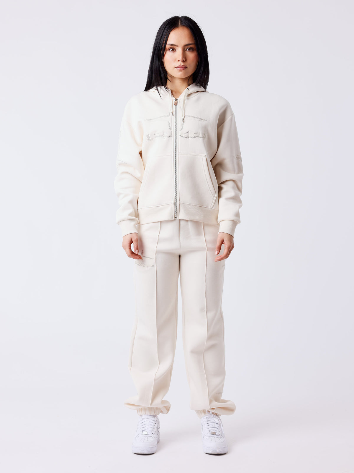 Sweat à capuche zippé Strassy