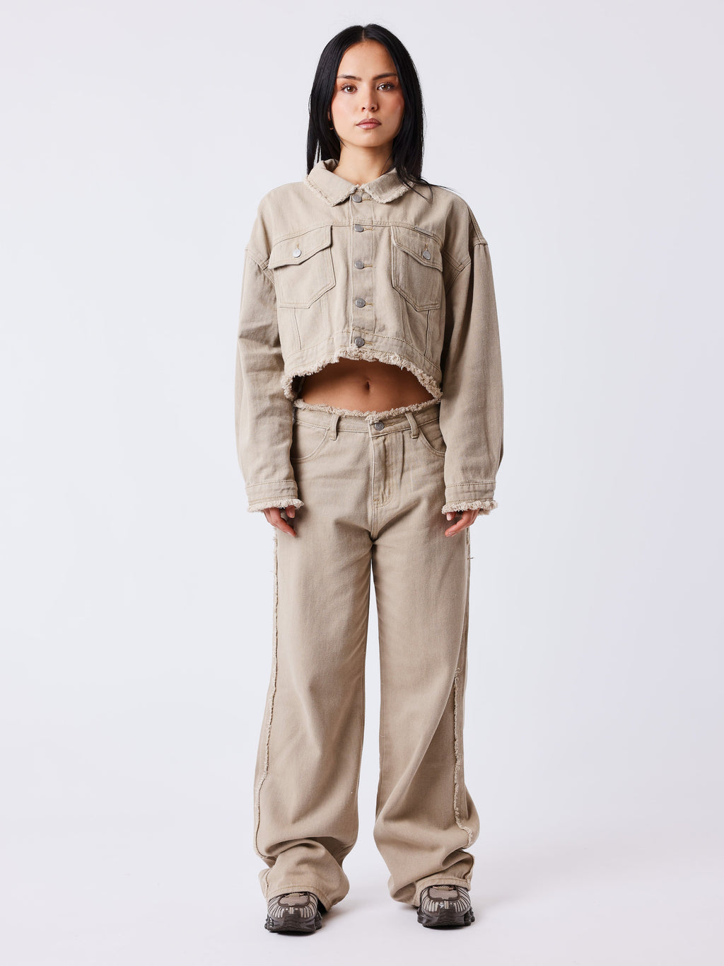 Pantalon en denim Frayed