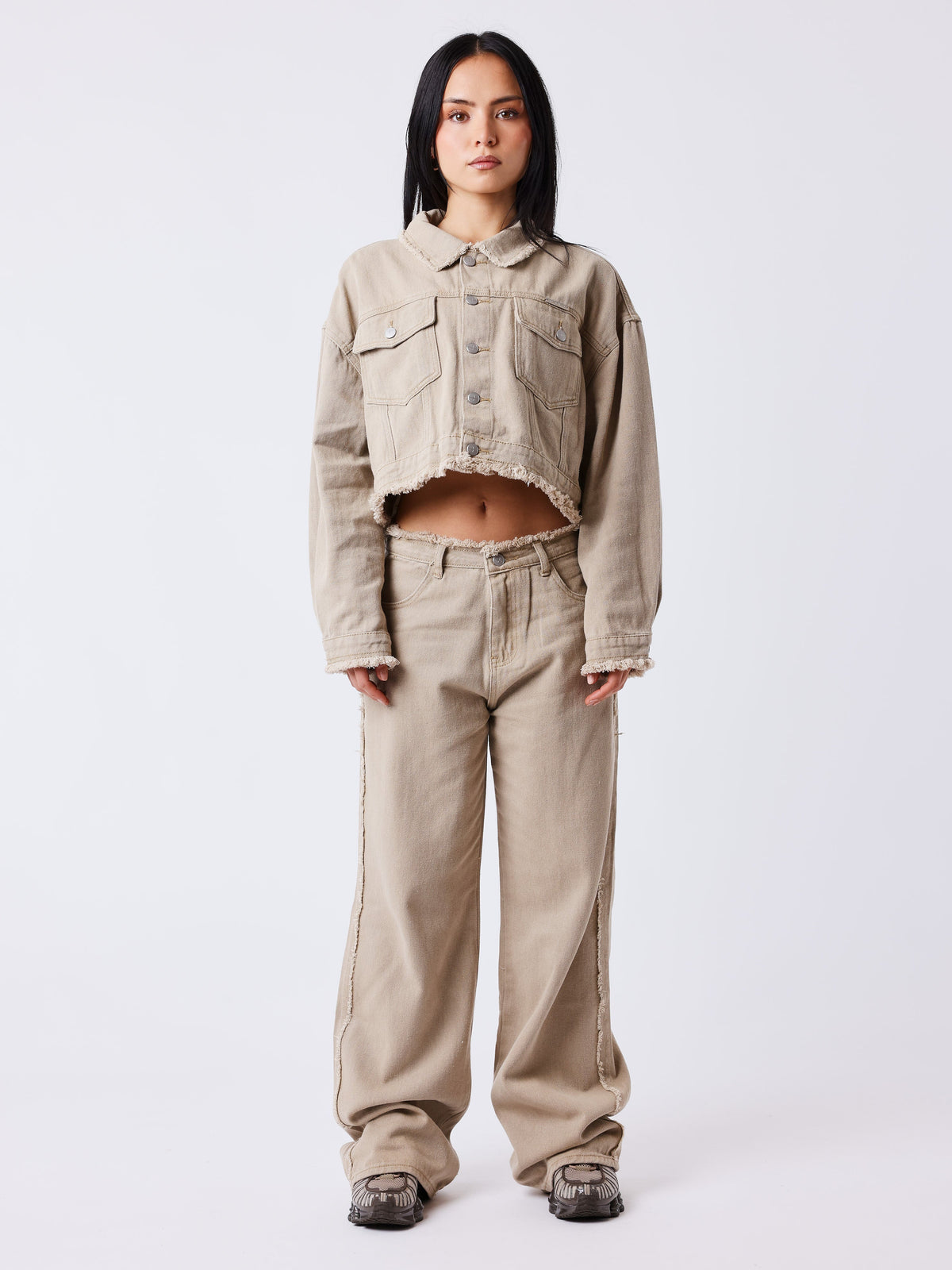 Pantalon en denim Frayed