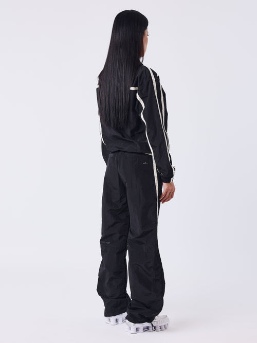 Bas de jogging à bandes en crochet Sportly