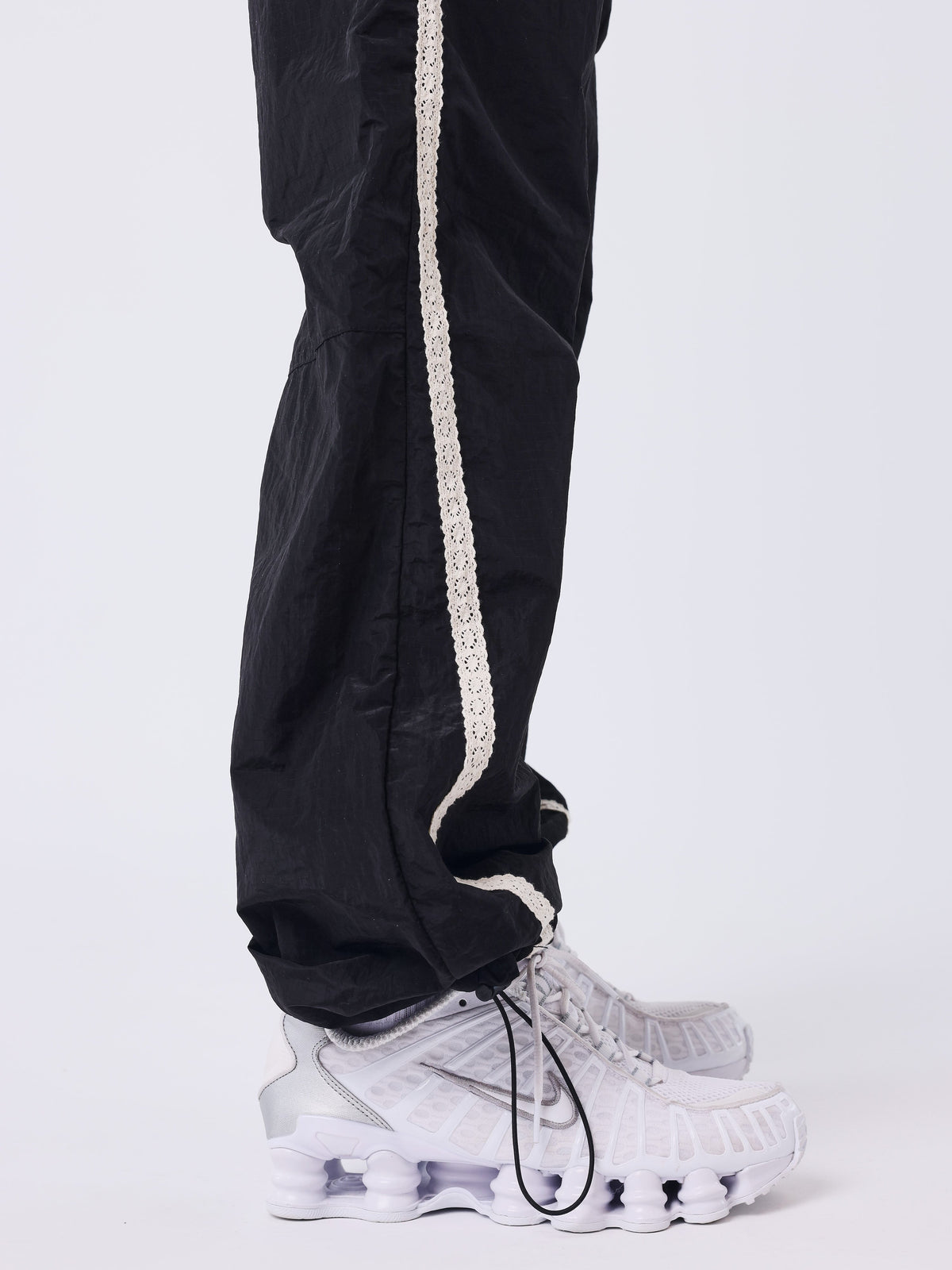 Bas de jogging à bandes en crochet Sportly