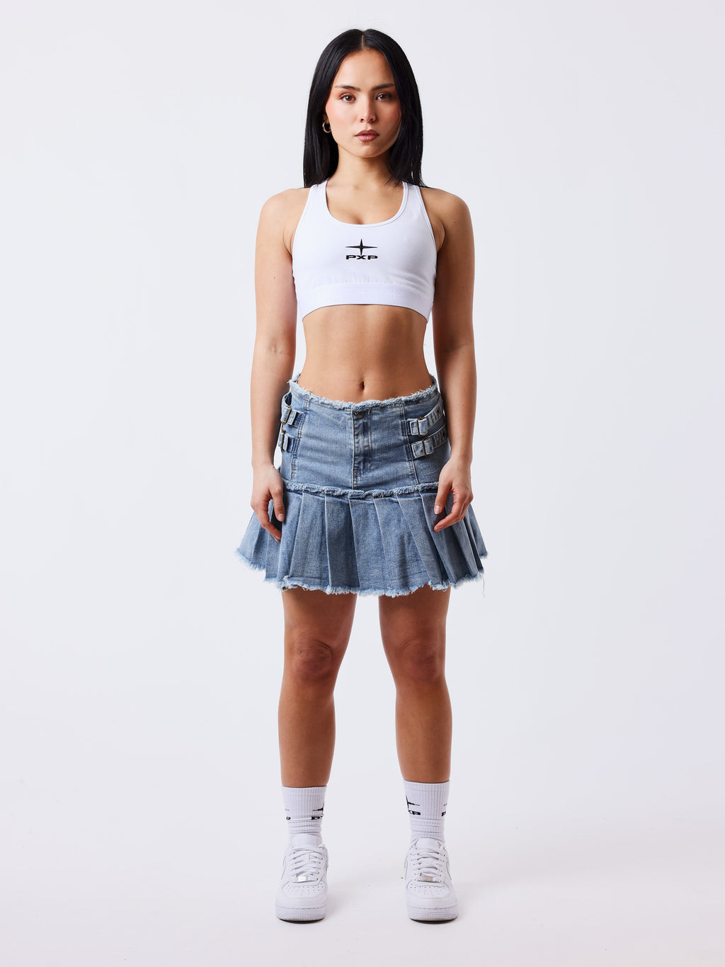 Denim Jupe Frayed