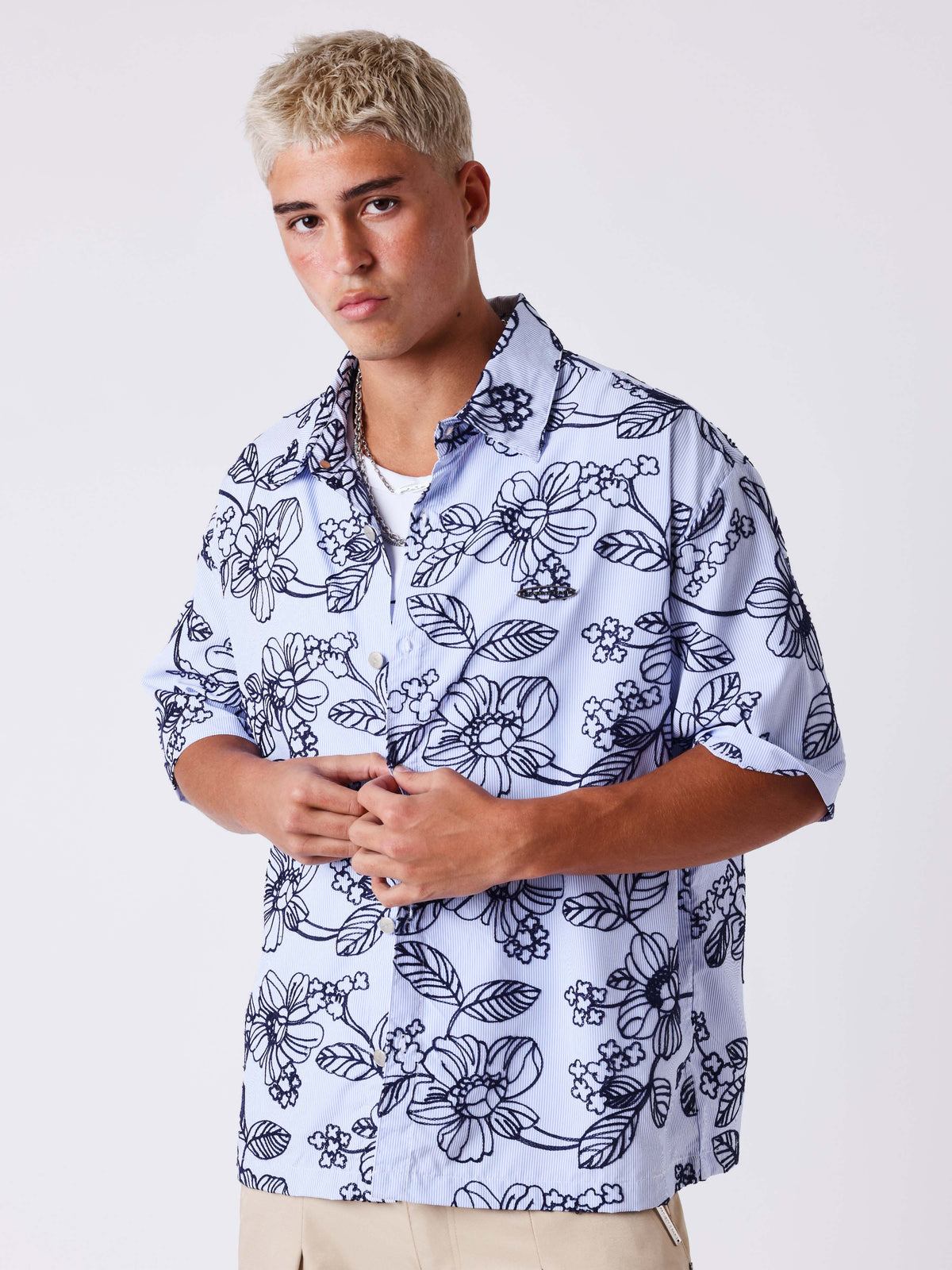 Chemise manches courtes Street bloom