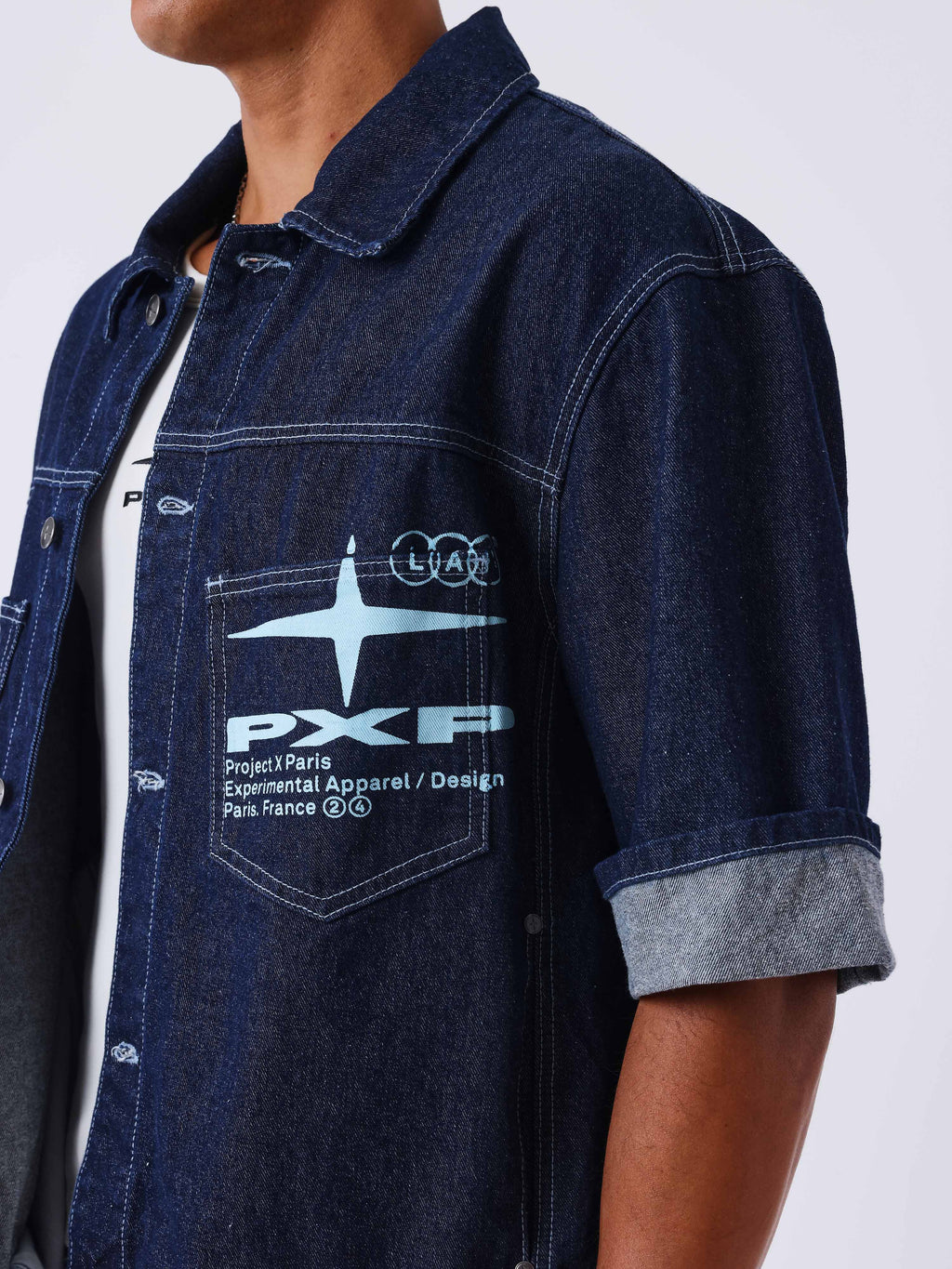 Veste en denim courte Idea