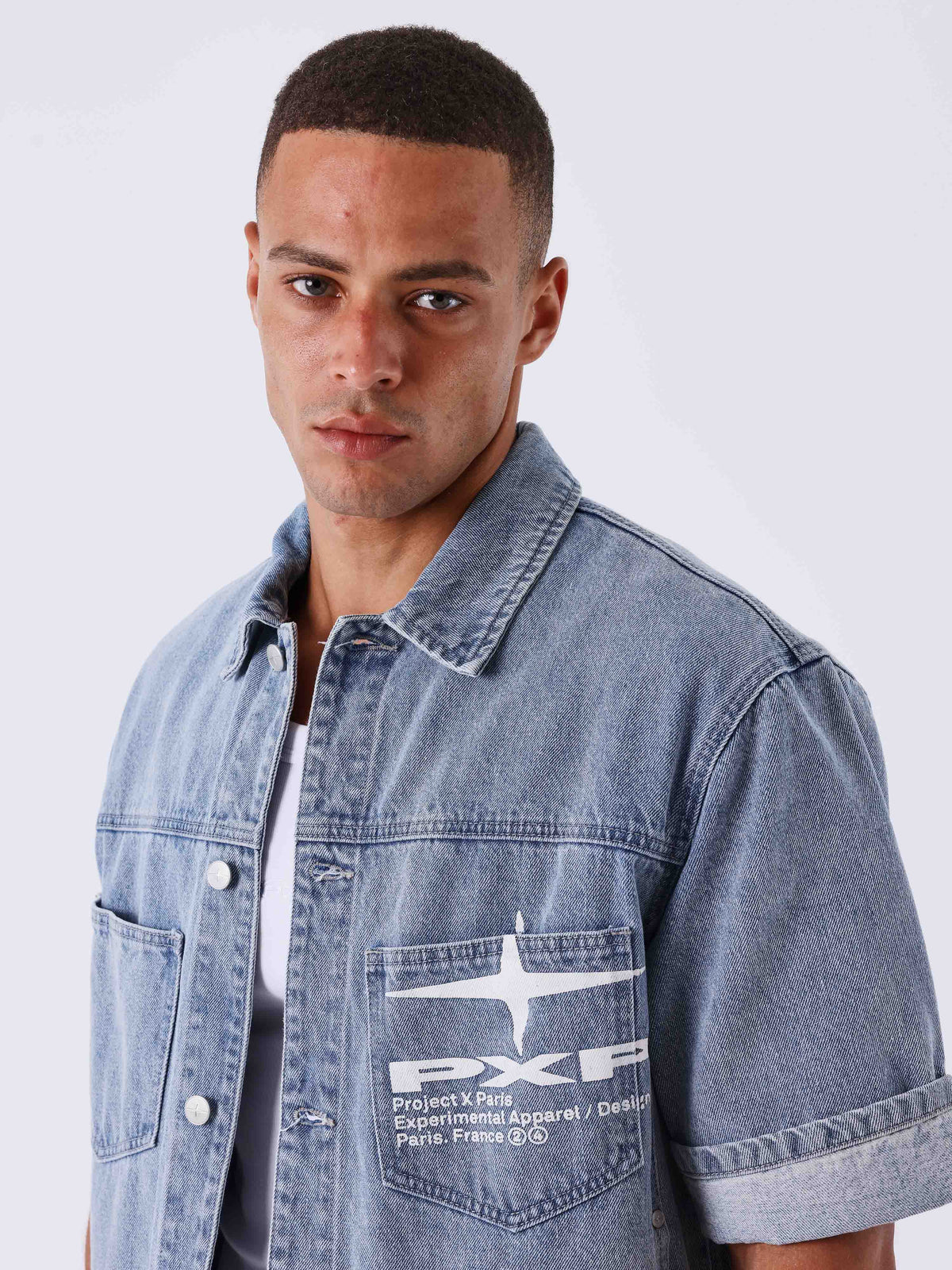 Veste en denim courte Idea