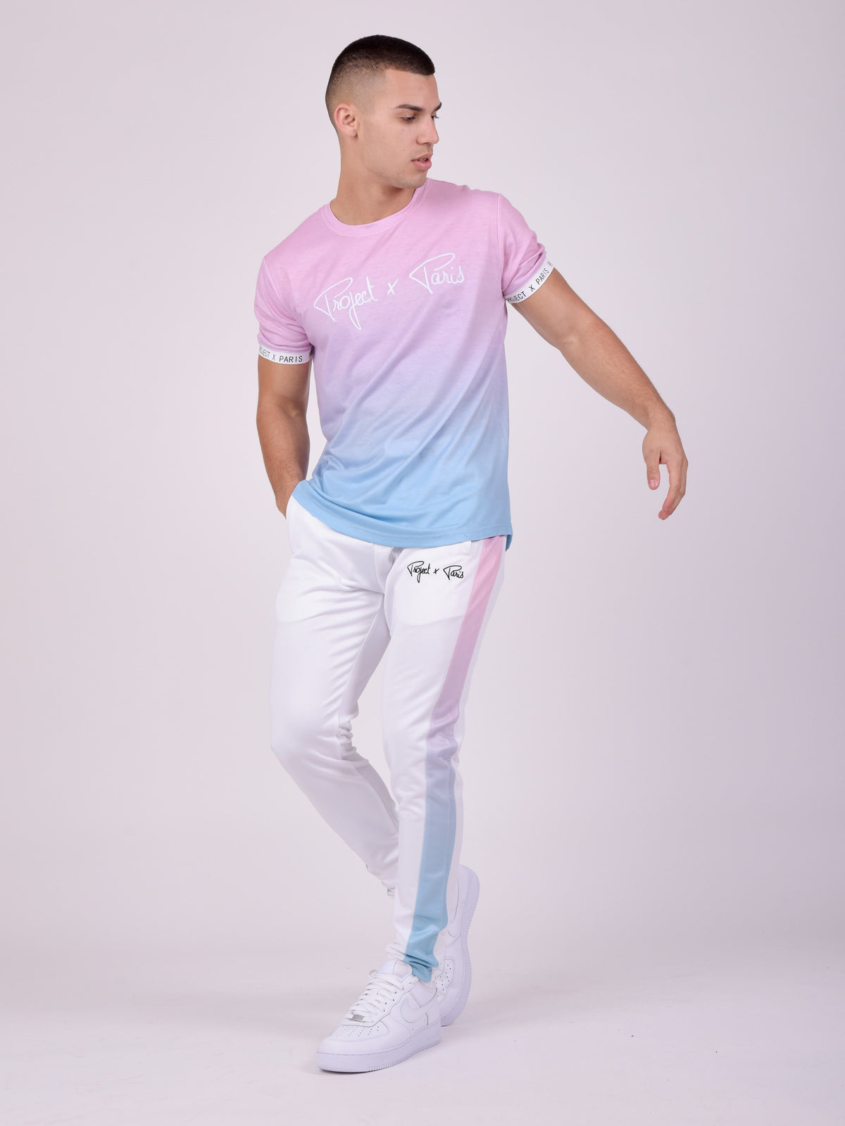 Pantalon à bandes dégradées