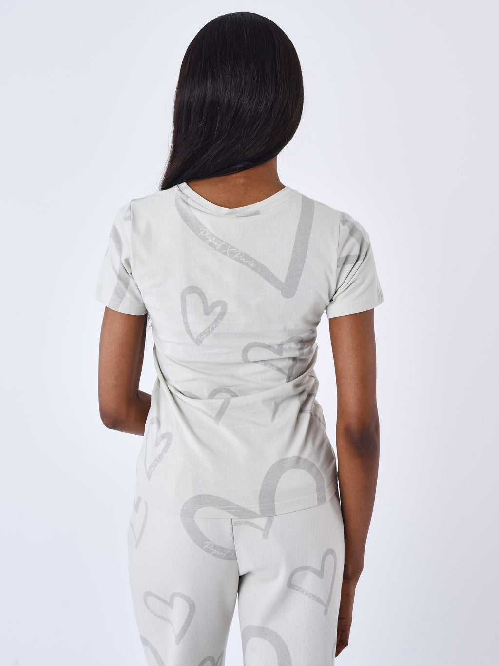 T-shirt manches courtes all over Cœur