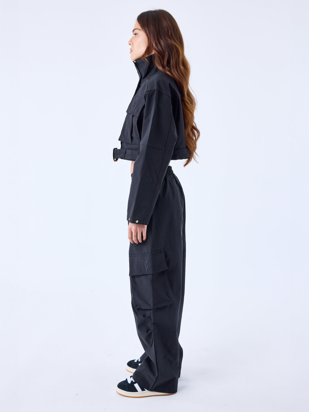 Pantalon ample cotelé a poches