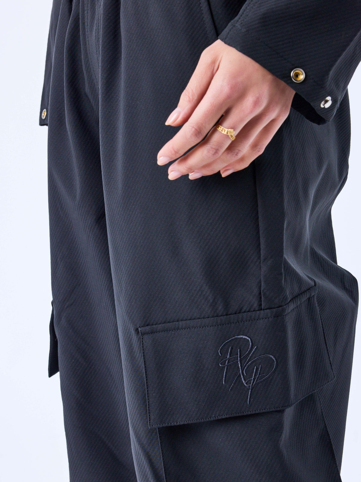 Pantalon ample cotelé a poches