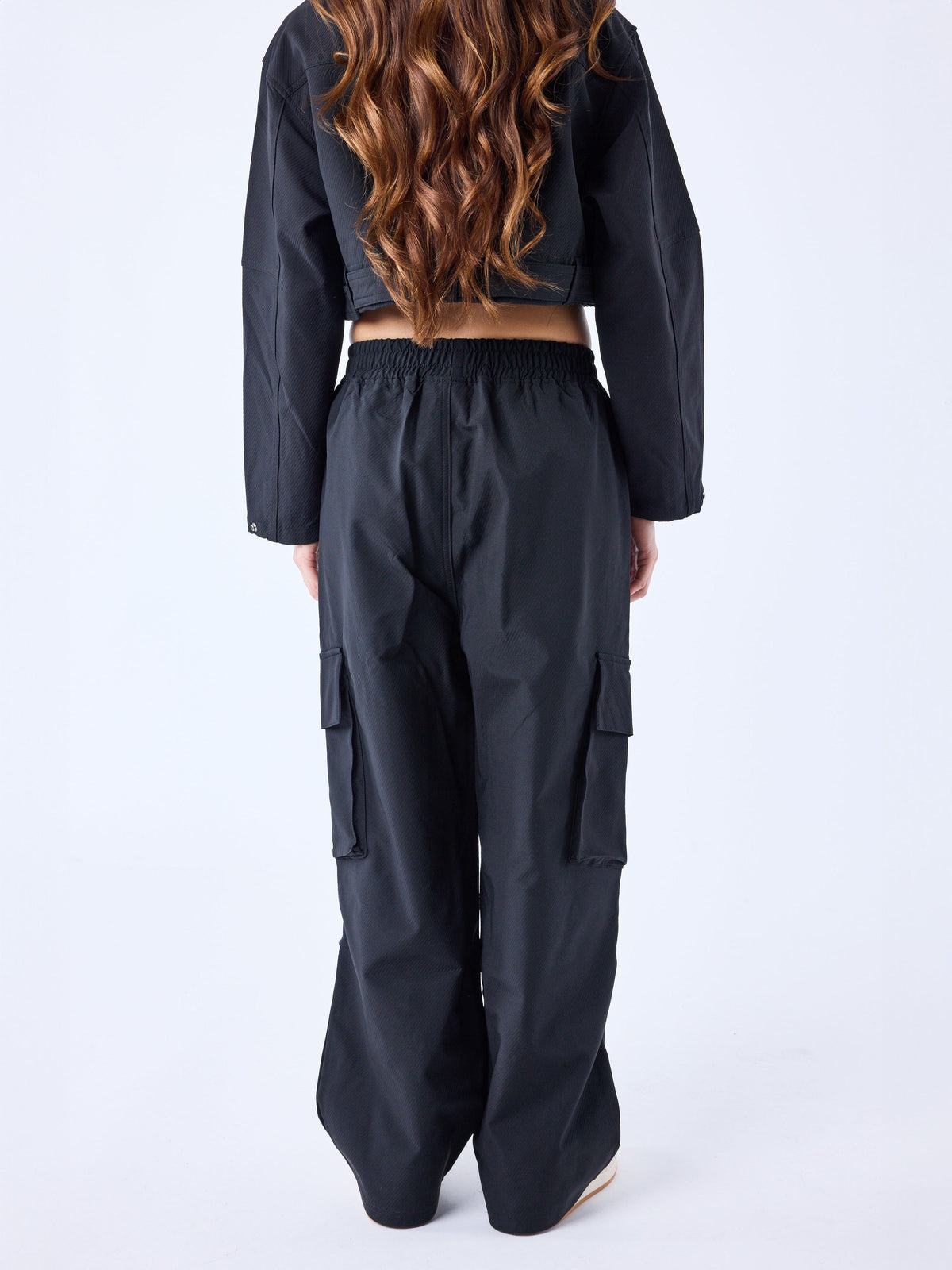 Pantalon ample cotelé a poches