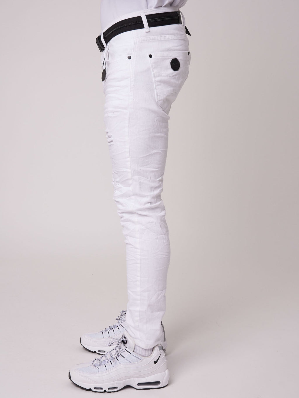 Jean Skinny effet usé avec trous