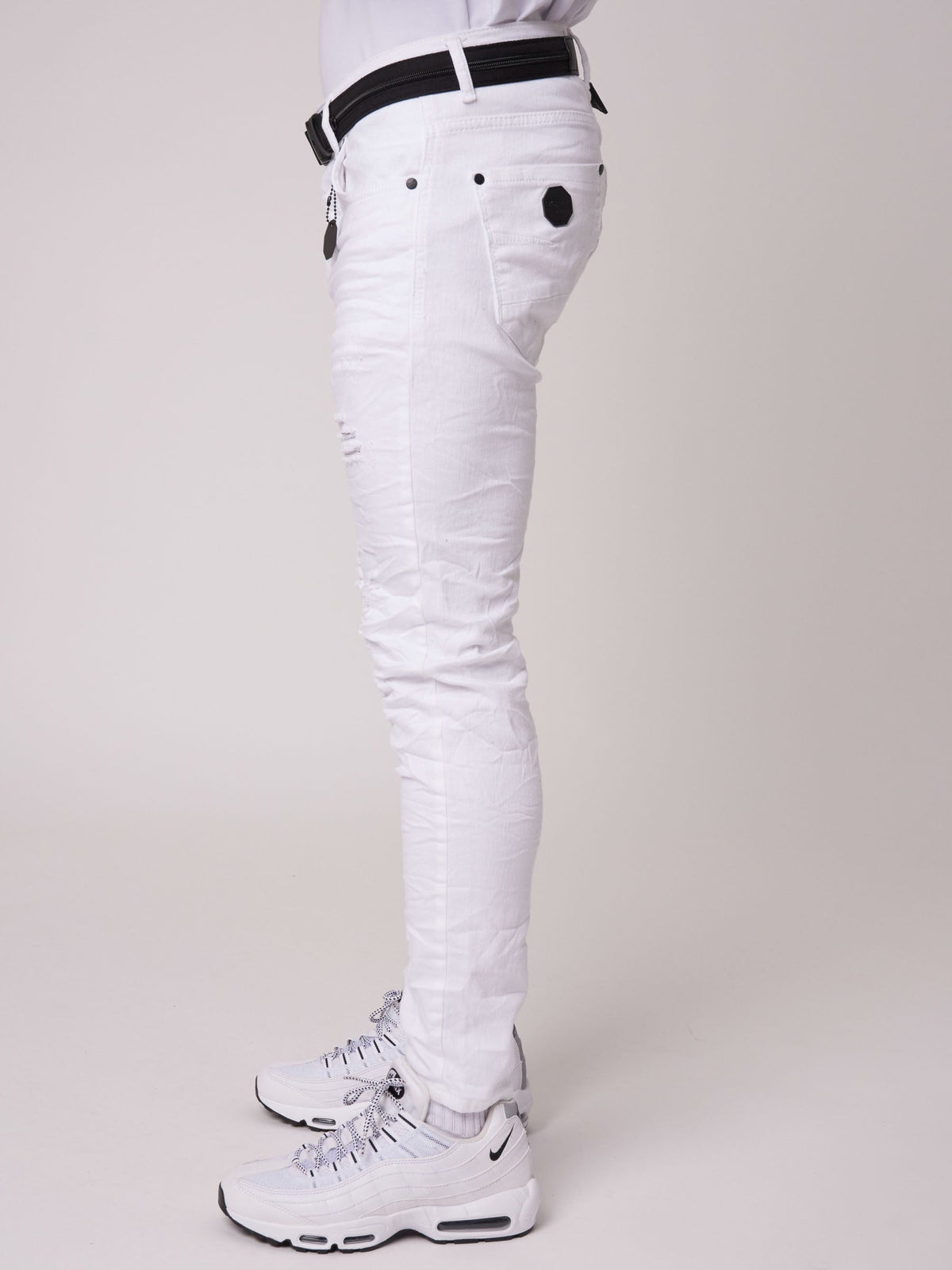 Jean Skinny effet usé avec trous