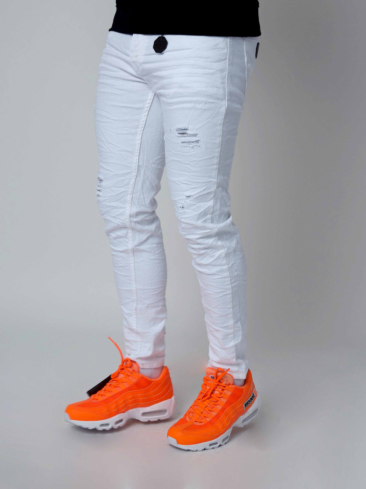 Jean Skinny effet usé avec trous