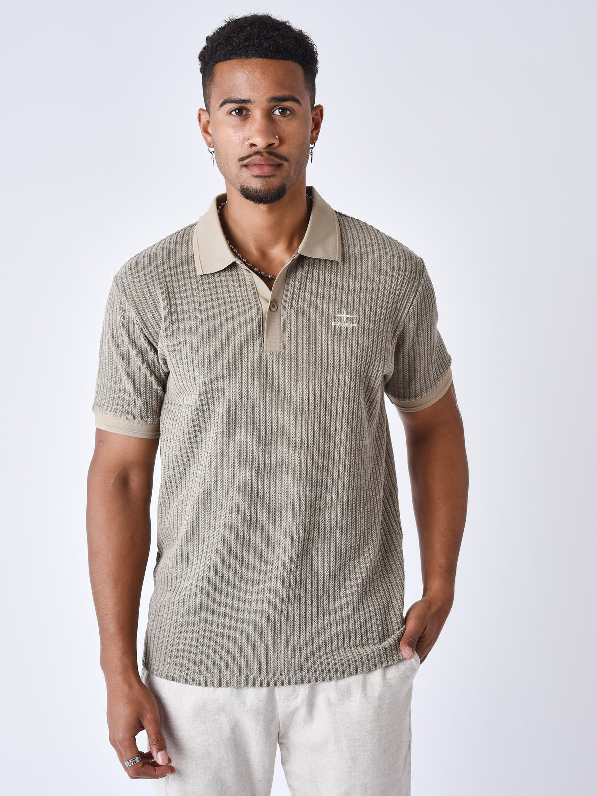 Polo Preppy texturé