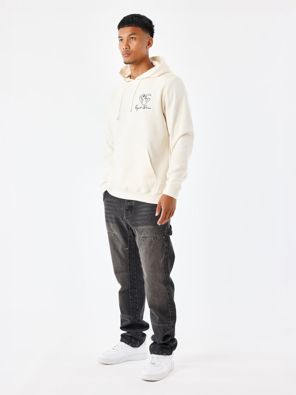 Sweat à Capuche motif coeurmonde