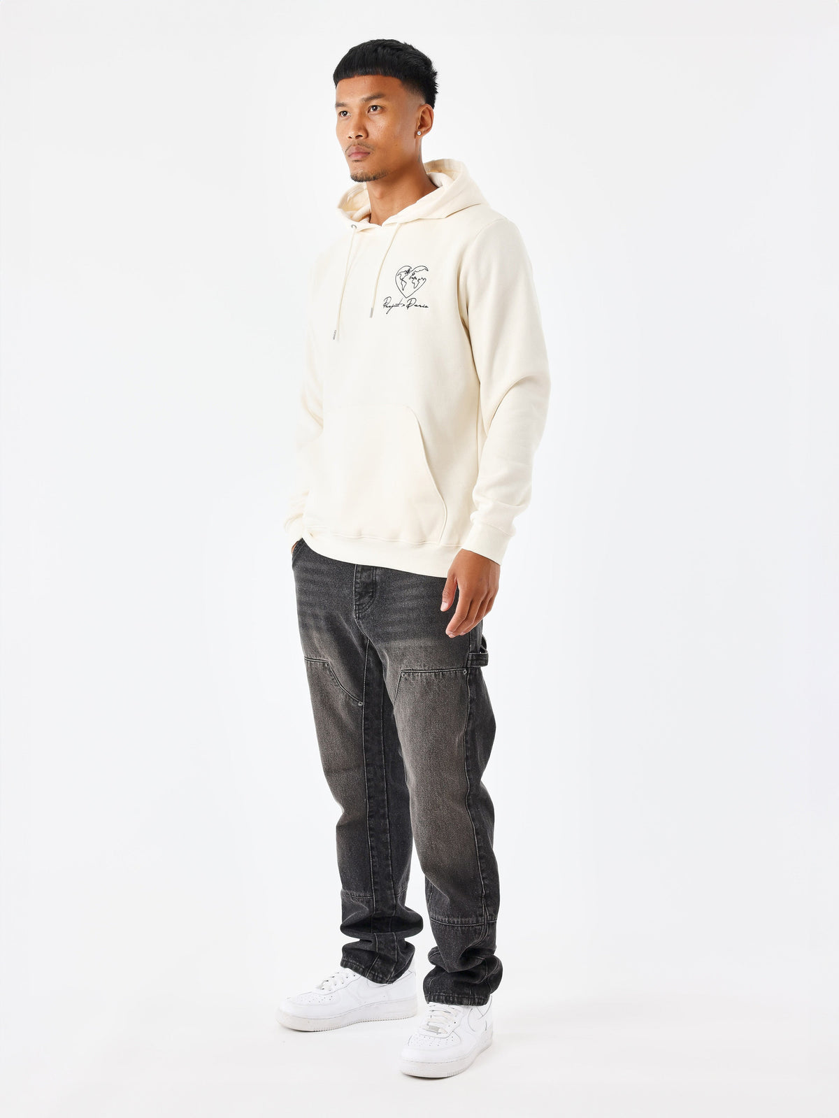 Sweat à Capuche motif coeurmonde