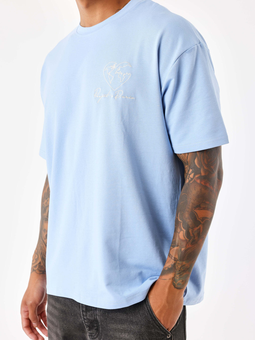 T-shirt motif coeurmonde