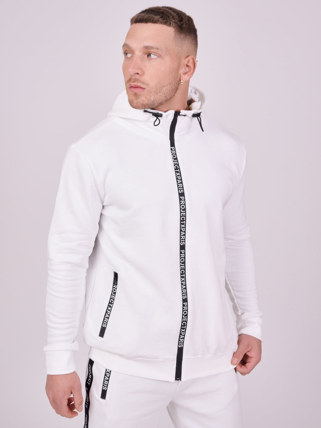 Veste à capuche basic zip logo