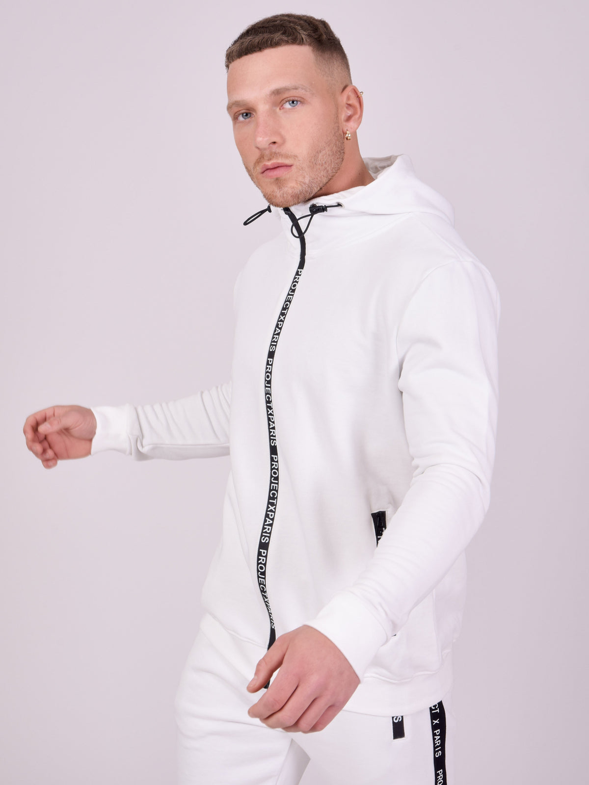 Veste à capuche basic zip logo